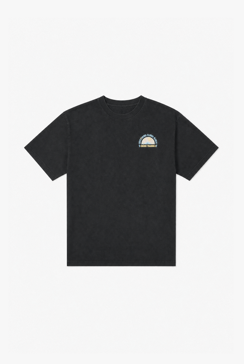 Black heavyweight graphic t-shirt by Sulta Studios