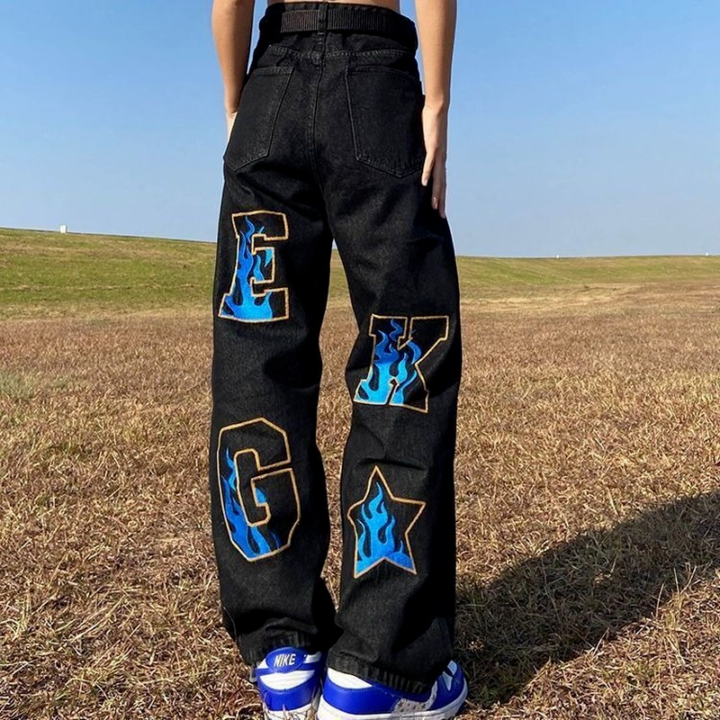 Wide Leg Black Denim — men's jeans by Blnka Kollective