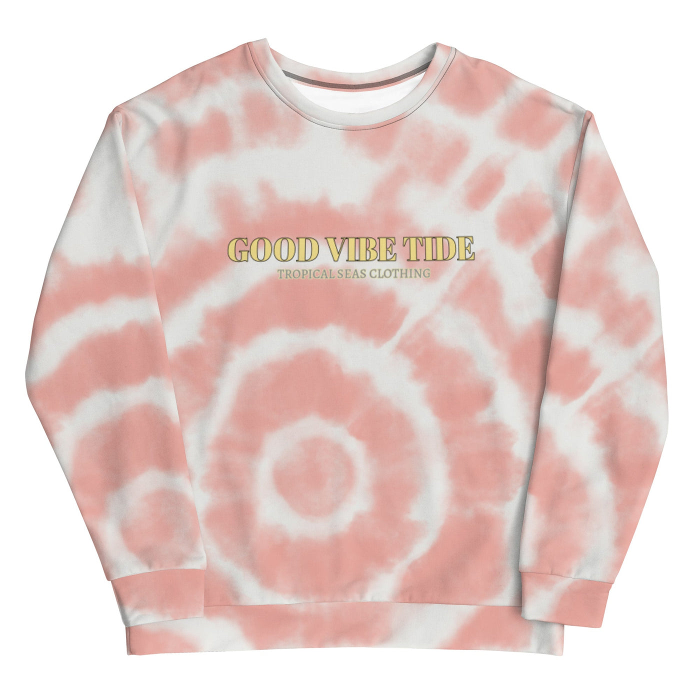 Peach Tie-Dye Vibe — tropical sweaters by Blnka Kollective