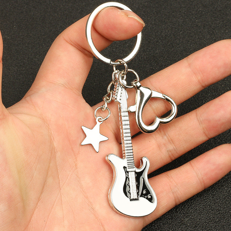 Guitar Pentagram Keychain — accessories by Blnka Kollective