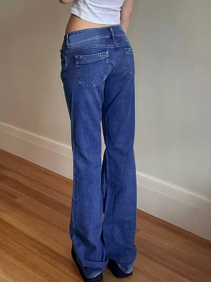 Blue Wide Leg Denim — women's jeans by Blnka Kollective