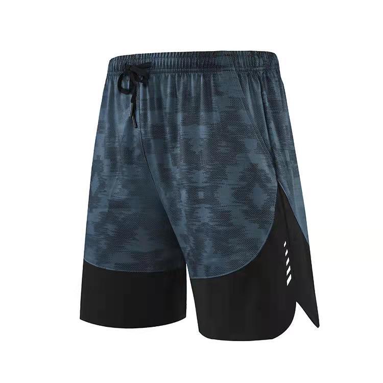 Camo Runner Shorts — men's camouflage dark green shorts by Blnka Kollective
