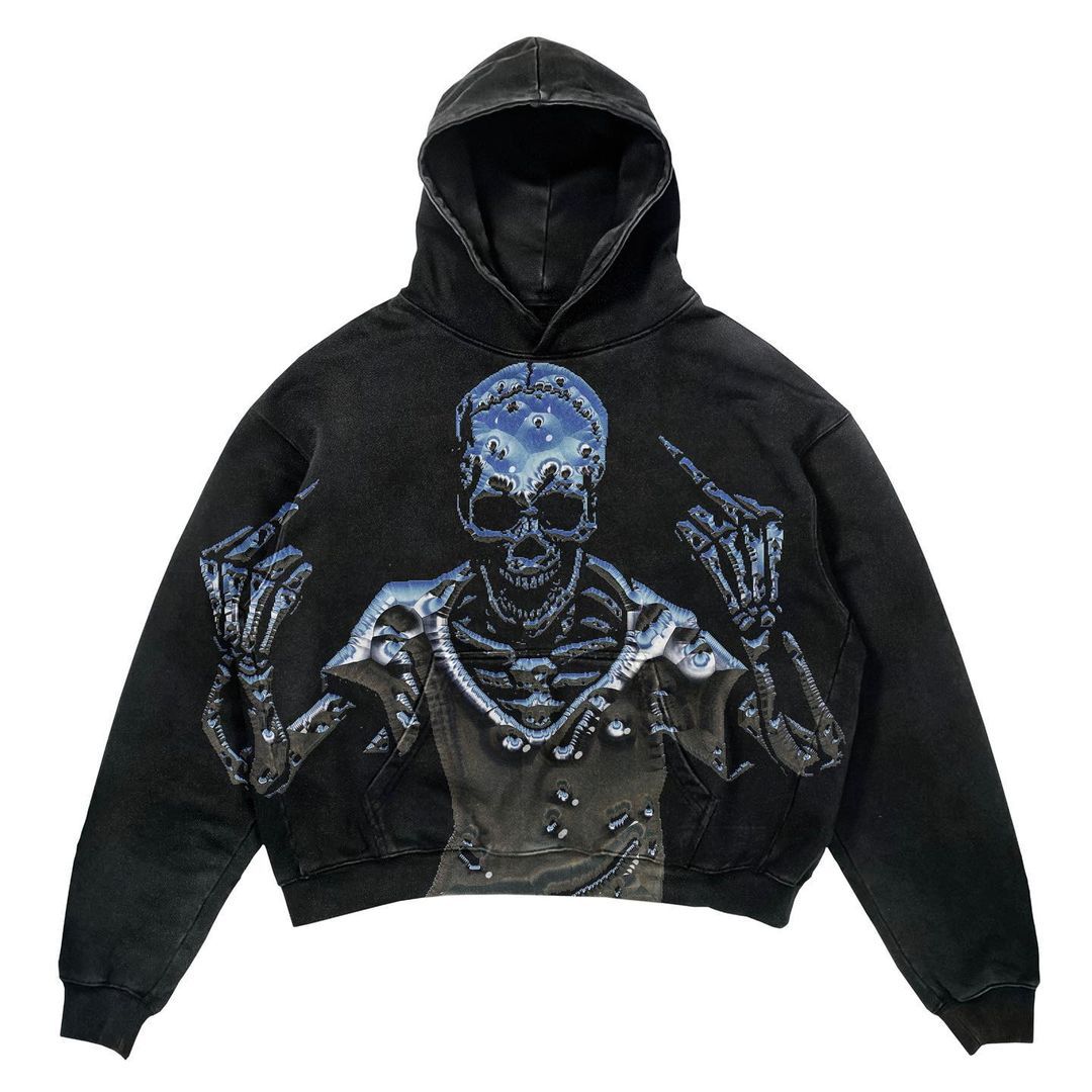 Punk Print Hoodie