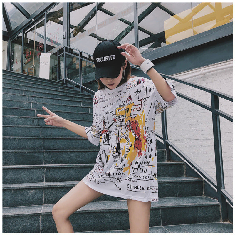 Graffiti Tee — men's graphic white t-shirts by Blnka Kollective