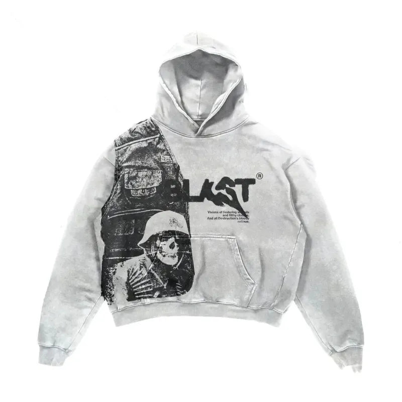 Retro Hooded Coat — gothic hoodies & sweatshirts by Blnka Kollective
