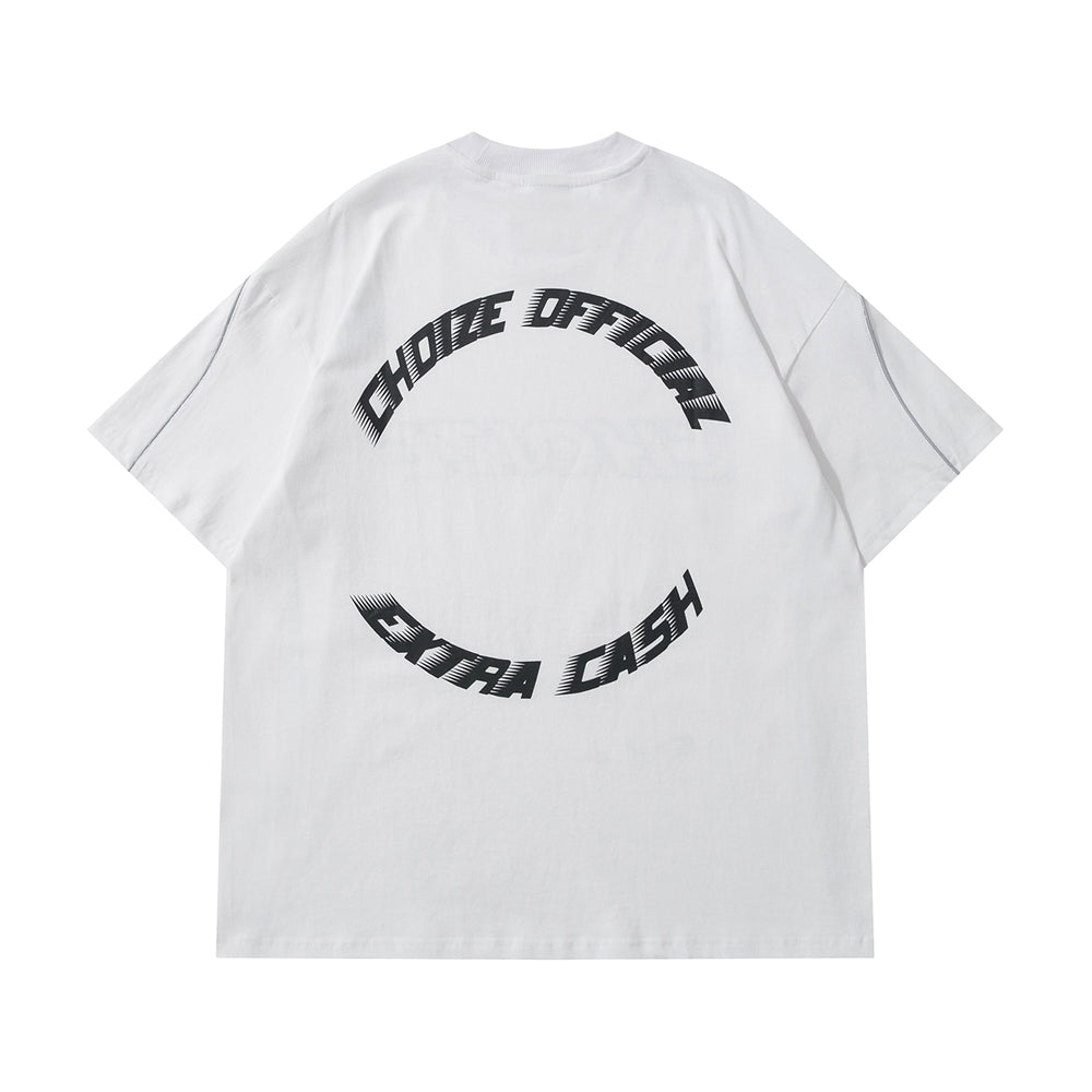 Reflective Strip Tee — men's black graphic t-shirts by Blnka Kollective