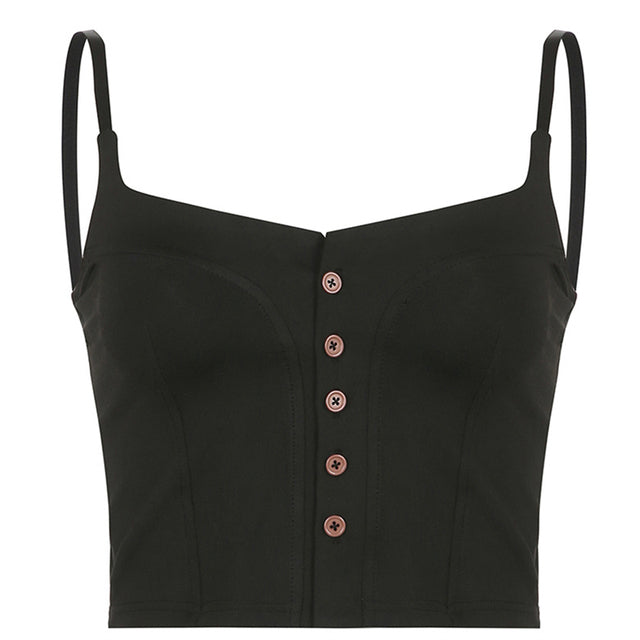 Patch Strap Vest — women's y2k tops by Blnka Kollective