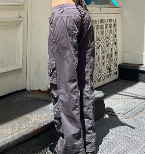 Archive Cargo Pants — women's black brown bottoms by Blnka Kollective