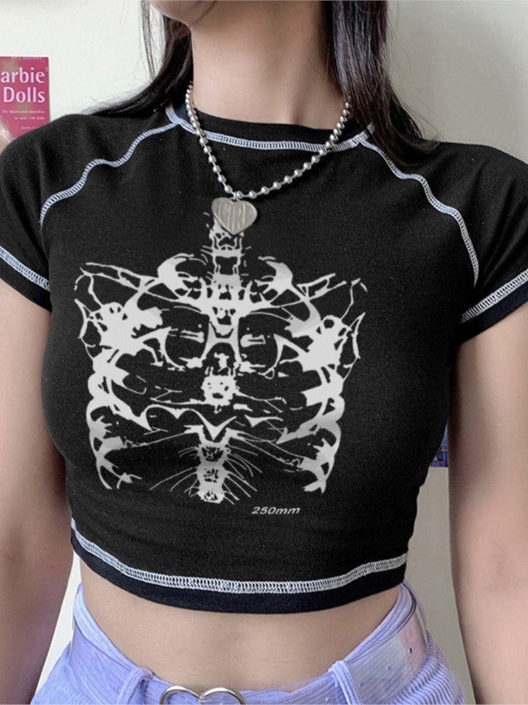 Skull Girl Tee — graphic t-shirts by Blnka Kollective