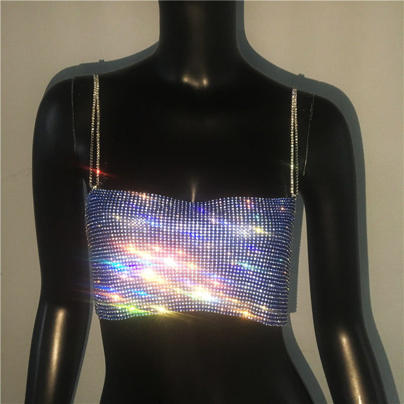 Metallic Rhinestone Cami