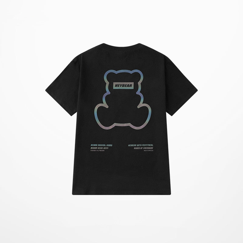 Colorful Reflective Oversized Tee — black graphic t-shirts by Blnka Kollective
