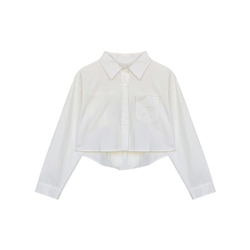 Short Form Shirt — women's white shirts by Blnka Kollective