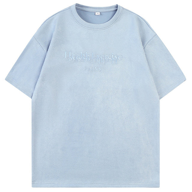 Letter Suede Tee