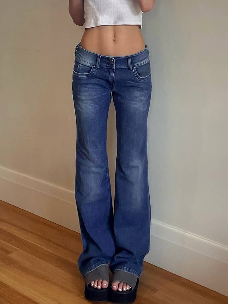 Blue Wide Leg Denim — women's jeans by Blnka Kollective