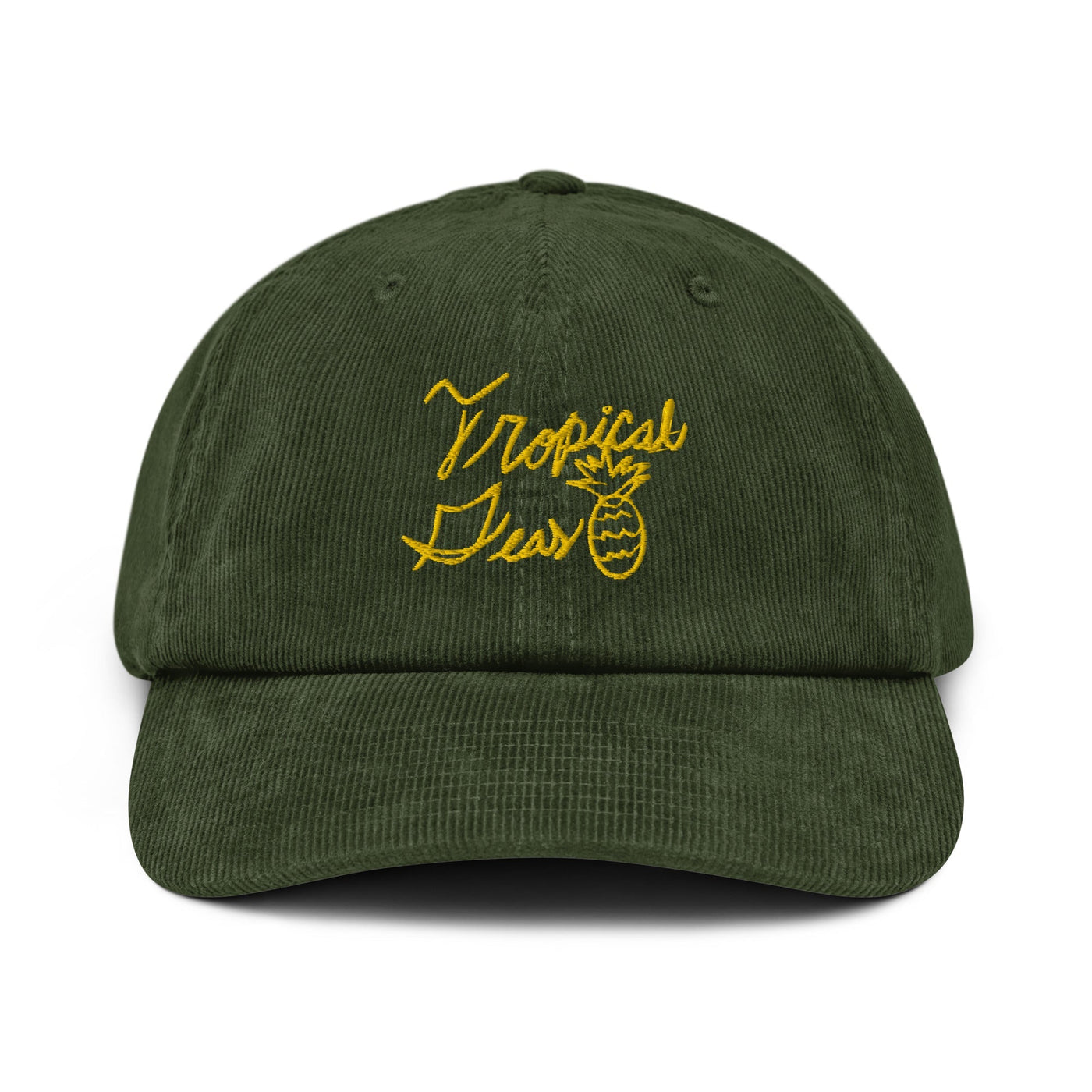 Sloppy Pineapple Corduroy Hat — black camel accessories by Blnka Kollective