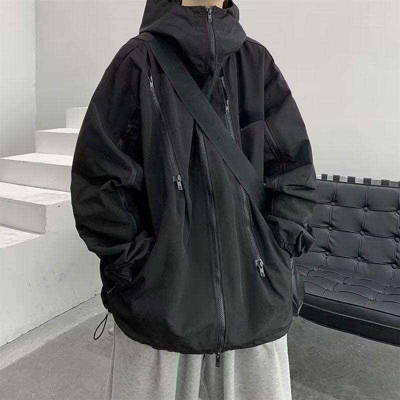 Harajuku Windbreaker — women's black outerwear by Blnka Kollective