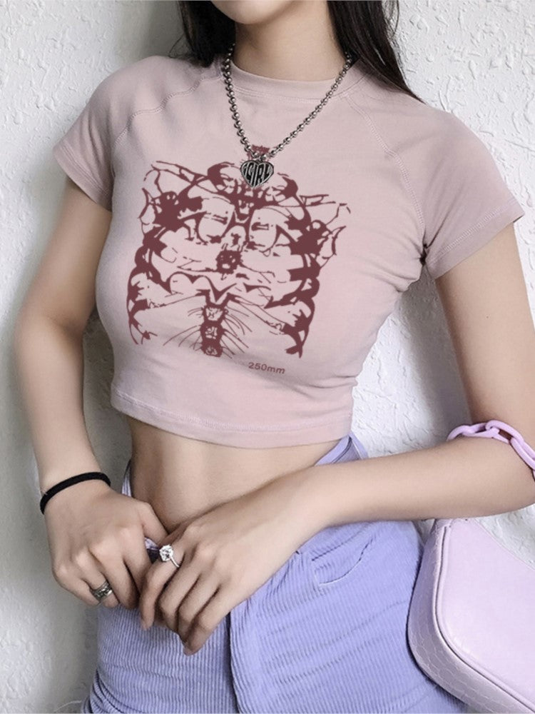 Skull Girl Tee — graphic t-shirts by Blnka Kollective