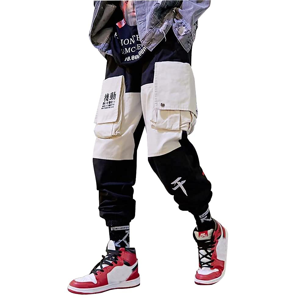 Kanji Cargo Pants — men's black bottoms by Blnka Kollective