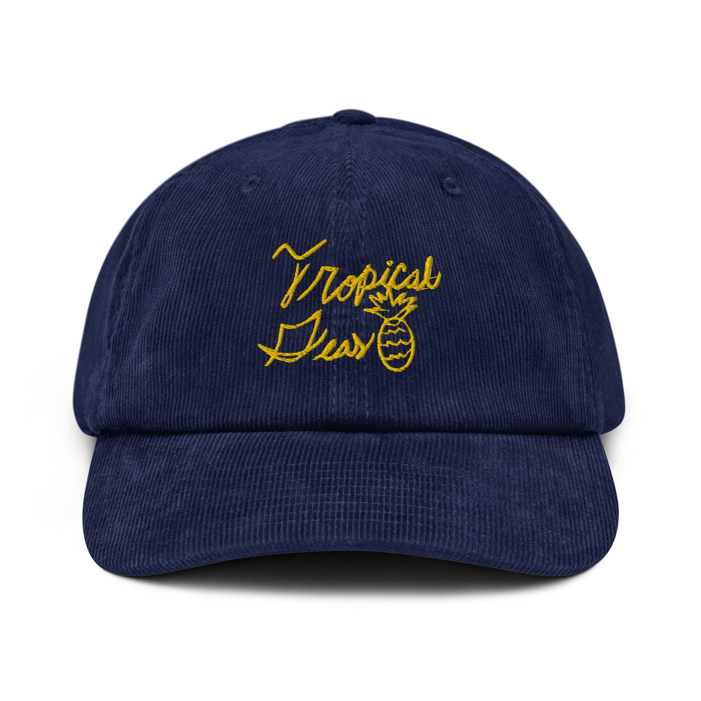 Sloppy Pineapple Corduroy Hat — black camel accessories by Blnka Kollective