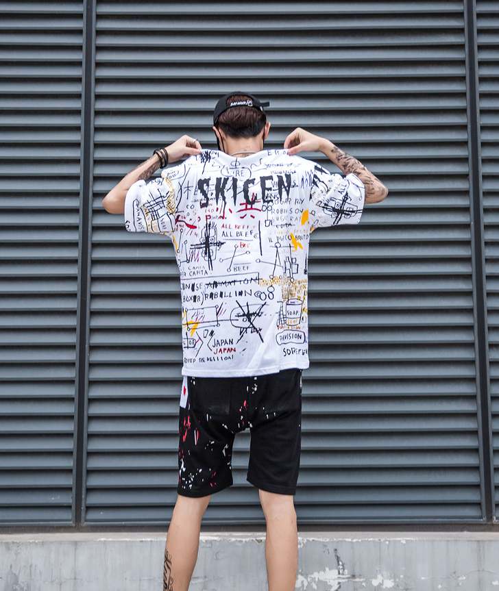 Graffiti Tee — men's graphic white t-shirts by Blnka Kollective