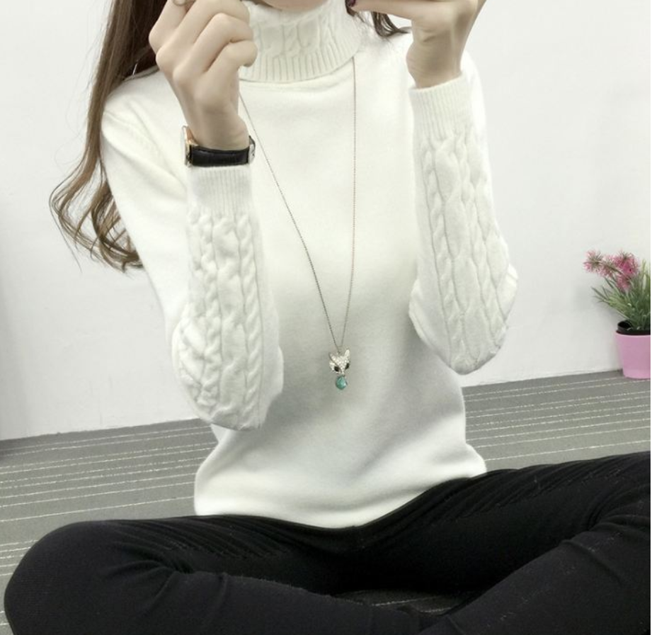 High Neck Wool Knit — women's turtleneck sweaters by Blnka Kollective