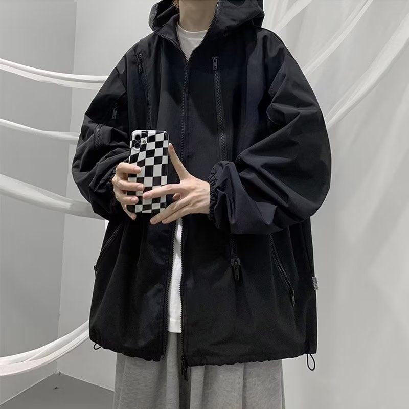 Harajuku Windbreaker — women's black outerwear by Blnka Kollective