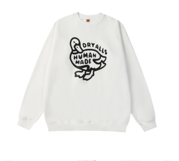 Letter Print Sweater — graphic white sweaters by Blnka Kollective