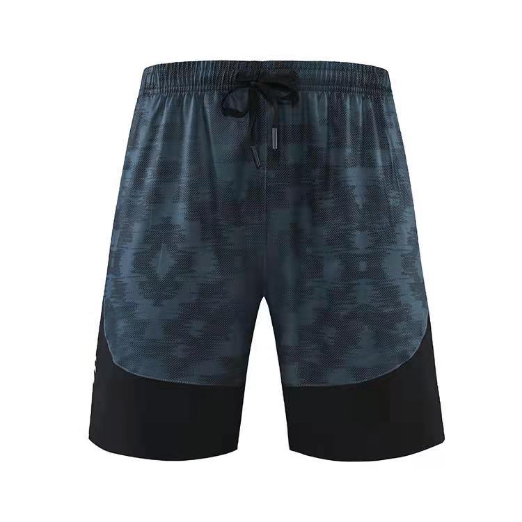 Camo Runner Shorts — men's camouflage dark green shorts by Blnka Kollective