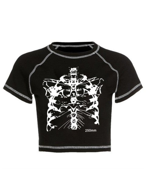 Skull Girl Tee — graphic t-shirts by Blnka Kollective
