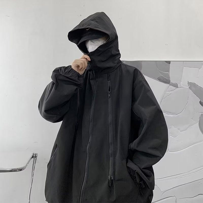 Harajuku Windbreaker — women's black outerwear by Blnka Kollective