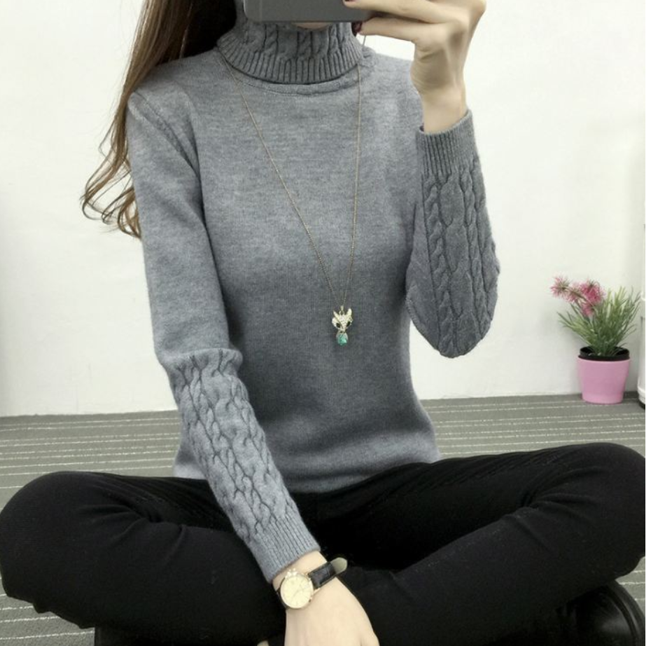 High Neck Wool Knit — women's turtleneck sweaters by Blnka Kollective