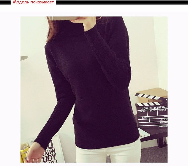 High Neck Wool Knit