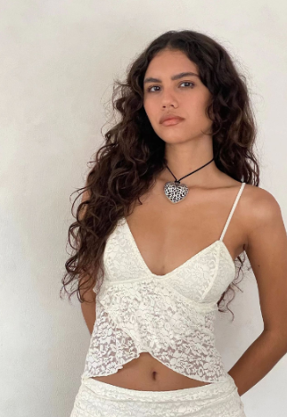 Lace Flower Top — women's sheer tops by Blnka Kollective