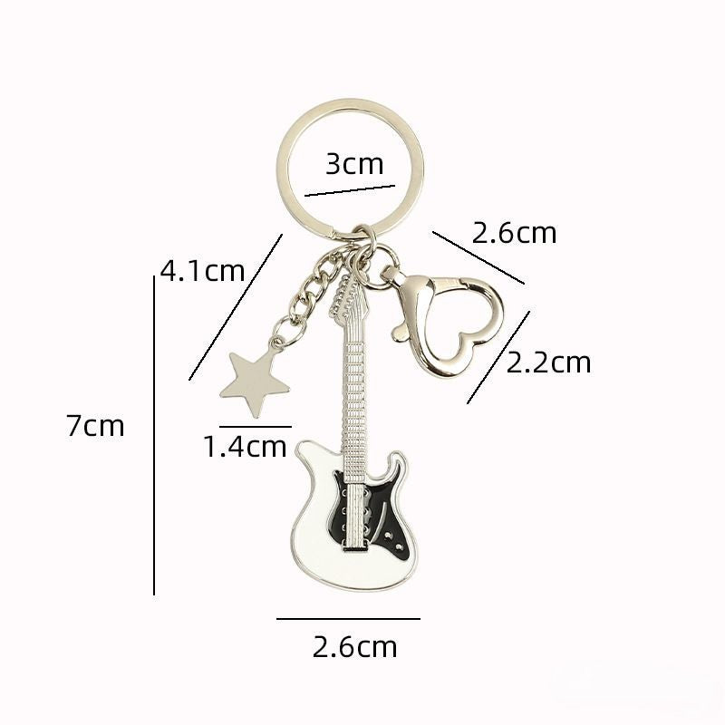 Guitar Pentagram Keychain — accessories by Blnka Kollective
