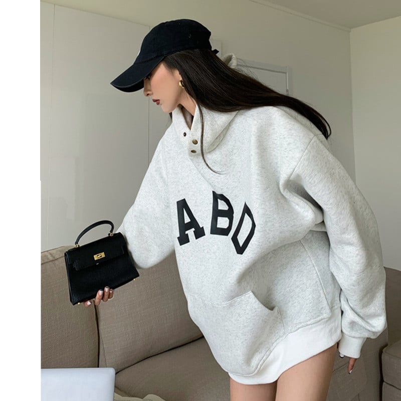 After Dark Hoodie — women's light grey hoodies & sweatshirts by Blnka Kollective