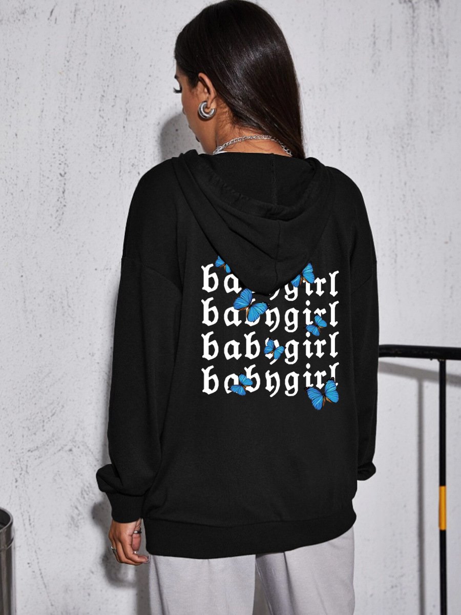 Letter Zip Knit — women's black grey knitwear by Blnka Kollective