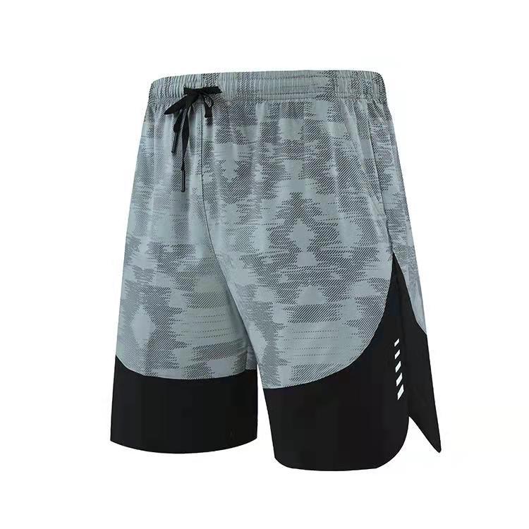 Camo Runner Shorts — men's camouflage dark green shorts by Blnka Kollective