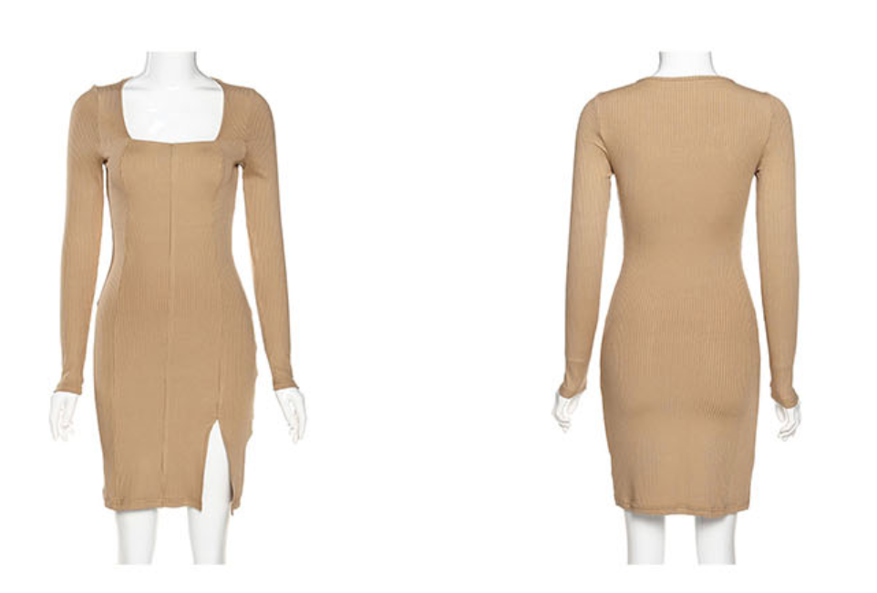 High Slit Knit Dress — women's dresses by Blnka Kollective