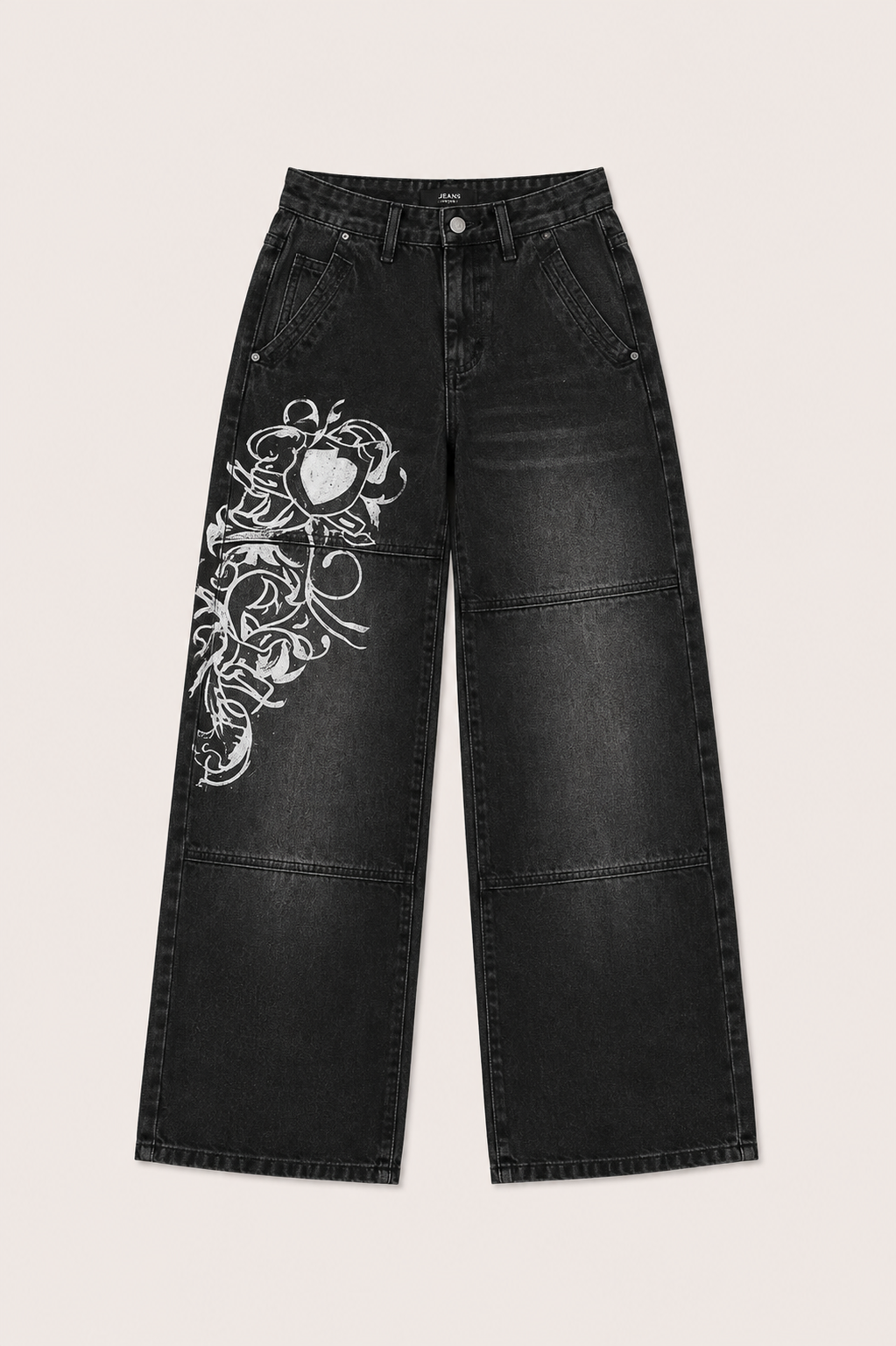 Wide Leg Denim — women's black jeans by Blnka Kollective