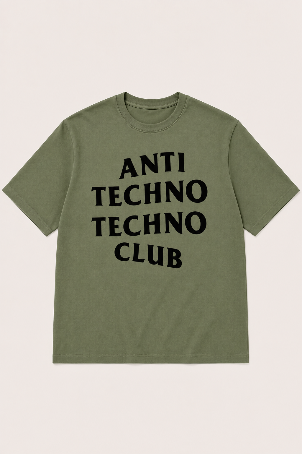 Anti Techno Tee — black graphic t-shirts by Blnka Kollective