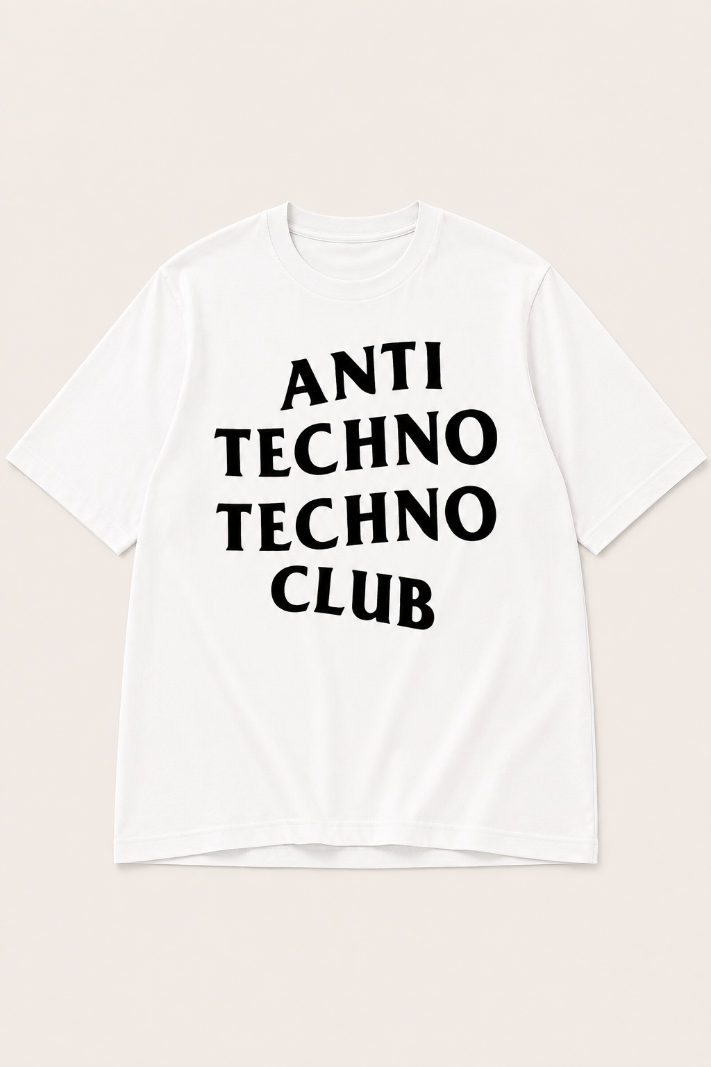 Anti Techno Tee — black graphic t-shirts by Blnka Kollective