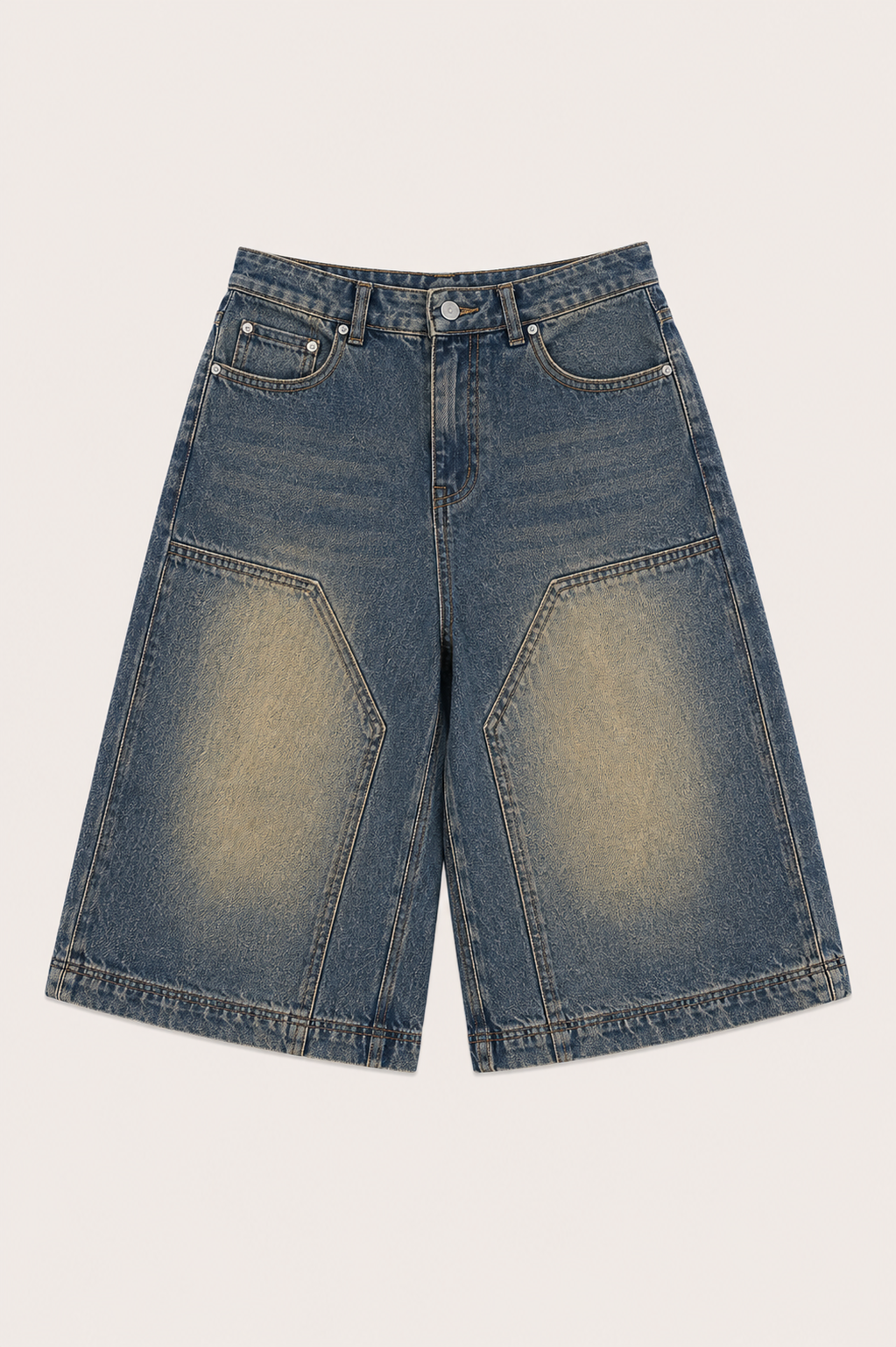 Blue Baggy Jorts — women's shorts by Blnka Kollective