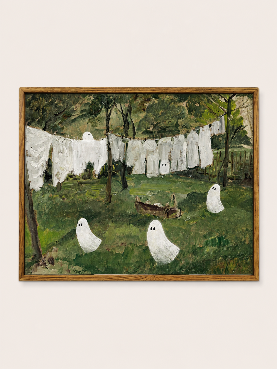 Flying Ghost Canvas — gothic wall art home & decor by Blnka Kollective