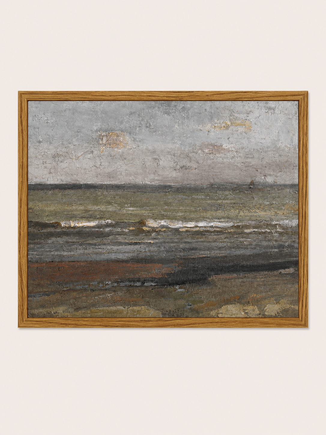 Grey Seascape — canvas wall art home & decor by Blnka Kollective