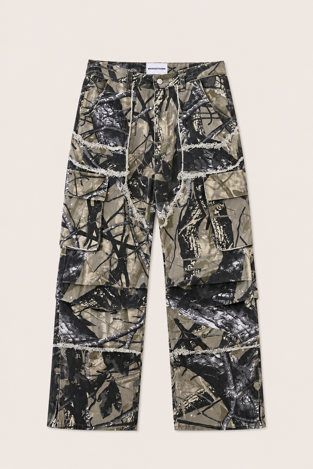Camo Flare Cargo Jeans — camouflage jeans by Blnka Kollective