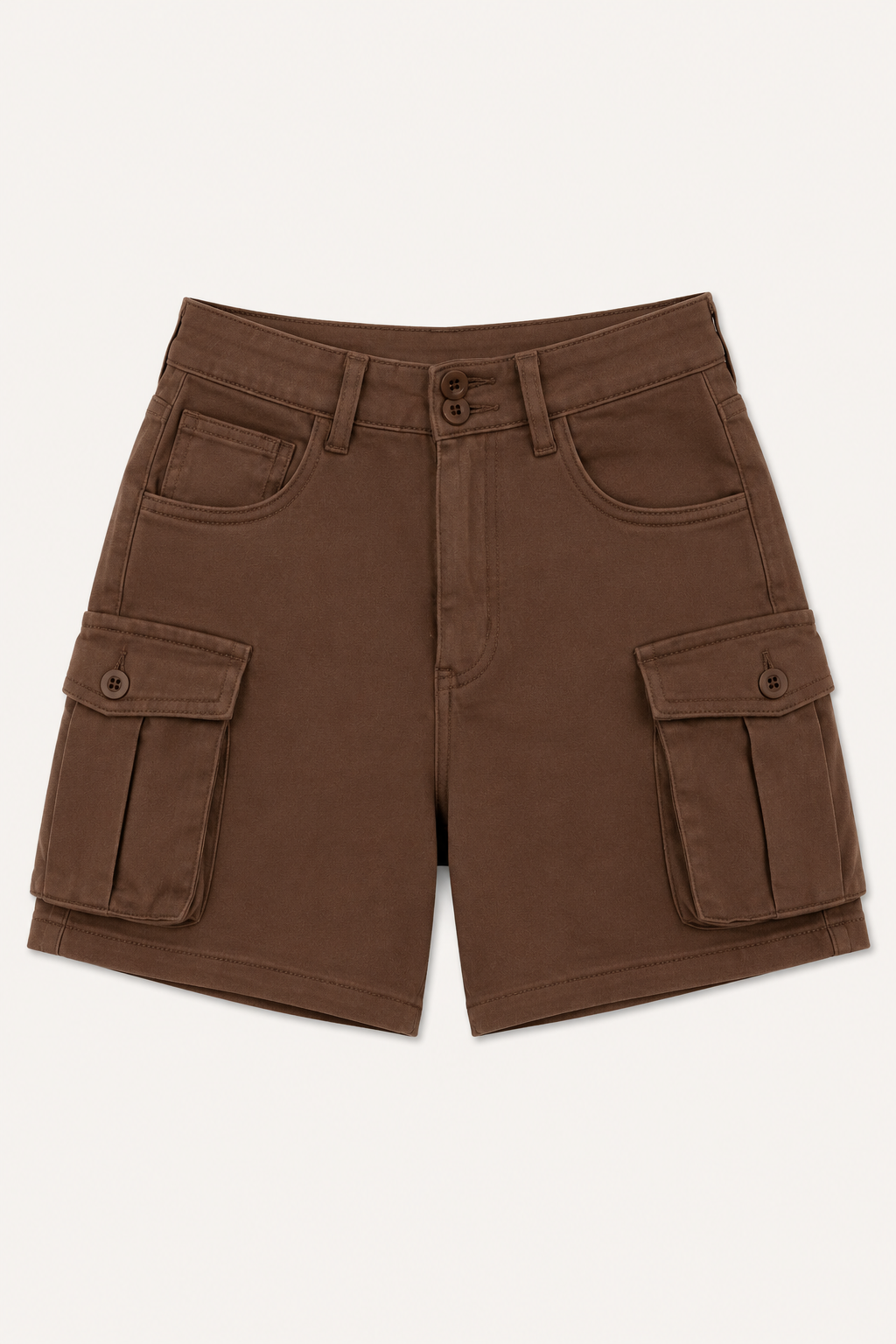 Brown Cargo Shorts — women's shorts by Blnka Kollective