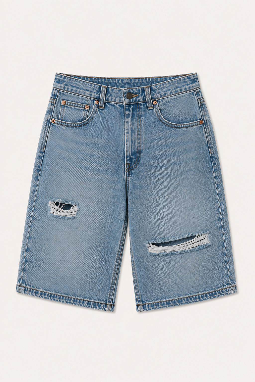 Carpenter Jorts — women's light blue shorts by Blnka Kollective