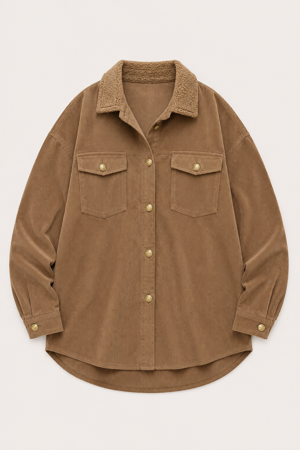 Brown Plaid Shacket — women's flannel jackets outerwear by Blnka Kollective