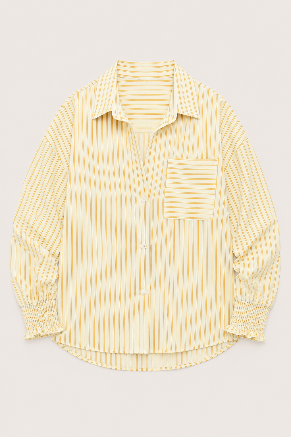 Yellow Stripe Shirt — women's striped shirts by Blnka Kollective