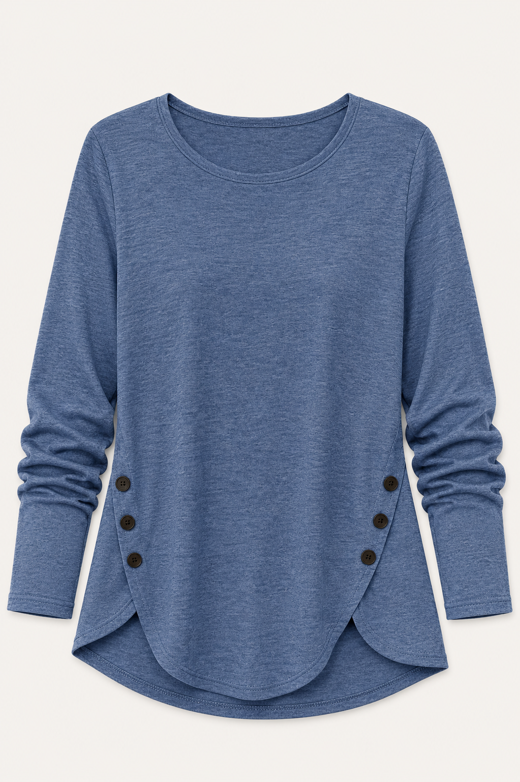 Asymmetric Button Tee — black blue t-shirts by Blnka Kollective
